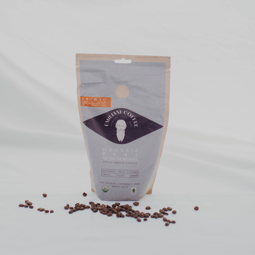Organic Peru Medium Roast Coffee | Emiliani Coffee
