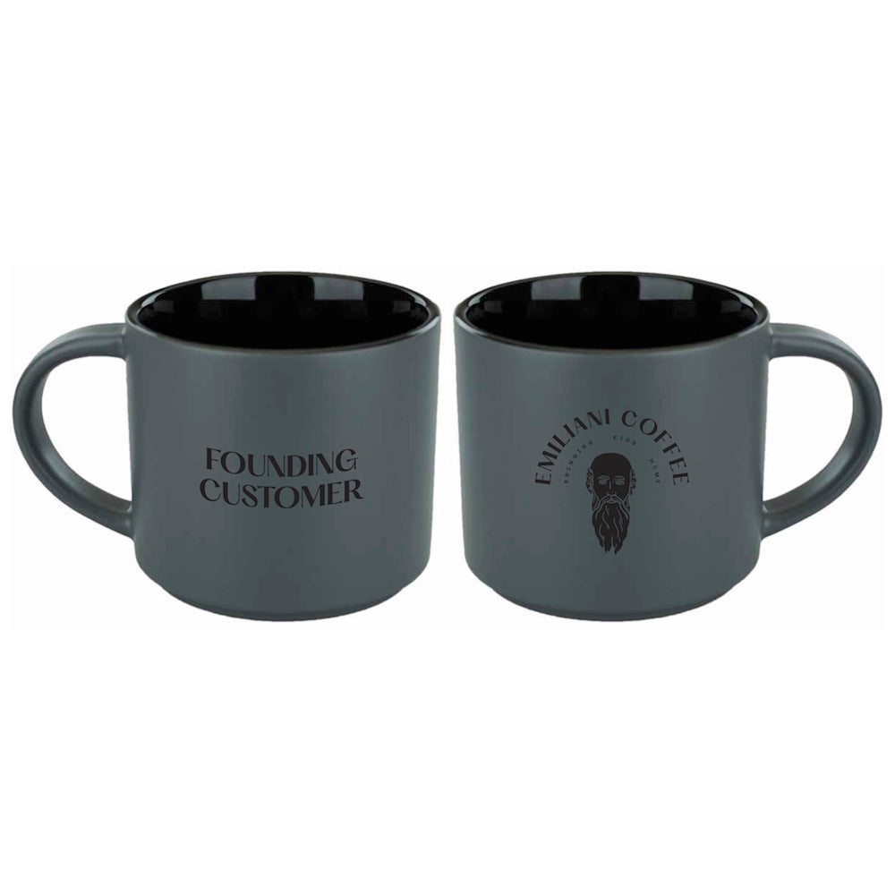 Emiliani Coffee Founding Customer Mug (Black)